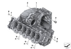 Obudowa silnika (11_5141) dla BMW K 1600 GTL 17 (0F02, 0F12) USA