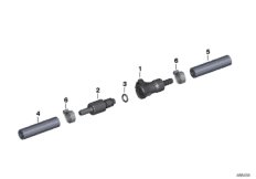 Zasilanie paliwowe/Szybkozłącze (16_0482) dla BMW R 1100 RT 96 (0413,0418) USA
