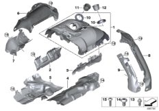 Osłona term. turbosprężarki (11_7366) dla BMW 7' G12 LCI 750iX Lim USA
