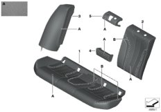 Ind. system załad./siedzenie tylne (91_1535) dla BMW 5' F90 M5 M5 Lim ECE