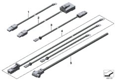 Zestawy kabli B+ głównej wiązki kabli (61_2306) dla BMW X5 E70 LCI X5 40dX SAV ECE