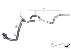 Przewody elastyczne (16_1264) dla BMW C 400 X (0C09, 0C19) ECE