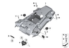 Wspornik tylnej części motocykla (46_2096) dla BMW F 750 GS (0B08, 0B18) ECE