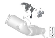 Czuj.filtra cząstek/zamontowane części (18_1440) dla MINI Cabrio F57 JCW Cabrio ECE