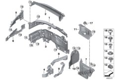 Elementy dod. przedziału silnika (51_3190) dla BMW X1 F48 X1 25dX SAV ECE