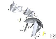 Osłona przedniego koła (46_2065) dla BMW F 850 GS (0B29) BRA