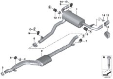 Układ wydechowy tylny (18_1452) dla BMW 6' G32 GT 620d Gra IND