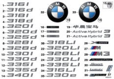 Emblematy / Ciągi napisów (51_8514) dla BMW 3' F30 LCI 320d Lim ECE