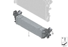 Chłodnica powietrza doładowującego (17_1286) dla BMW 8' G14 840dX Cab ECE