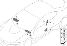 Poduszka powietrzna (72_0885) dla BMW i i8 I15 i8 Roa USA