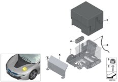 Mocowanie akumulatora i elementów dod. (61_3812) dla BMW i i8 I12 LCI i8 Cou ECE