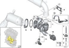 Turbosprężarka ze smarowaniem (11_8071) dla MINI Cabrio F57 Cooper Cabrio USA