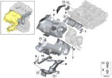 Osłona term. turbosprężarki (11_8072) dla MINI F56 Cooper 3-drzwiowy USA