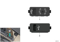Gniazdo USB/AUX-IN (84_0965) dla BMW i i8 I12 i8 Cou USA