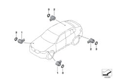Systemy asystujące parkowania (66_0483) dla BMW X4 G02 X4 M40iX SAC USA