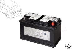 Akumulator dodatkowy (61_5900) dla BMW X5 F15 X5 M50dX SAV ECE
