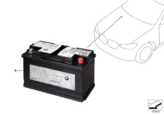 Akumulator dodatkowy (61_5902) dla BMW X4 G02 X4 20dX SAC ECE
