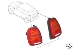 Zmiana tyln. świateł poz. po liftingu (03_4897) dla MINI Cabrio F57 Cooper S Cabrio ECE