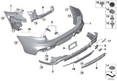 M Obudowa tylna (51_A001) dla BMW X4 G02 X4 30dX SAC IND