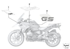 Naklejka (51_A002) dla BMW R 1250 GS 19 (0J91, 0J93) USA