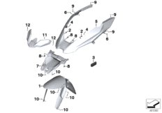 Osłona przedniego koła (46_1951) dla BMW R 1250 GS 19 (0J91, 0J93) USA