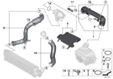 Kanał powietrza (13_2088) dla MINI Cabrio F57 Cooper D Cabrio ECE