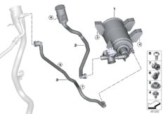 Filtr z węglem aktywnym/Odp. paliwa (16_1325) dla BMW 3' G20 M340iX Lim USA