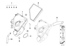 Tłumik szmerów ssania/wkład filtra (13_1192) dla BMW 3' E90 LCI 318d Lim ECE