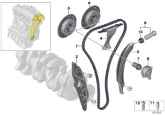 Mechanizm ster.-łańcuch sterujący (11_7747) dla BMW 6' G32 GT 630i Gra ECE