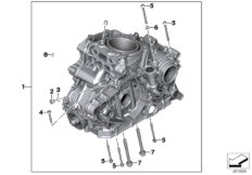 Obudowa silnika, elementy dod. (11_6637) dla BMW G 310 GS (0G02, 0G12) USA