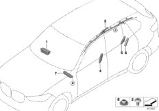 Poduszka powietrzna (72_0888) dla BMW X5 G05 X5 30dX SAV ECE