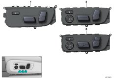 Przełącznik regulacji fotela kierowcy (61_5942) dla BMW X5 G05 X5 40iX SAV IDN