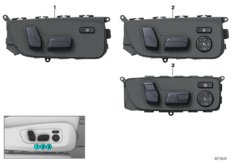 Przełącznik regulacji fotela pasażera (61_5943) dla BMW X5 G05 X5 40iX SAV RUS