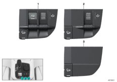 Przełącznik regulacji poziomu/ HDC (61_5950) dla BMW X7 G07 X7 40iX SAV USA