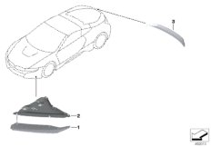 Doposażenie w pakiet aerodynamiczny (03_4936) dla BMW i i8 I12 i8 Cou ECE