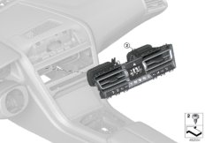 Panel obsługi automatycznej klimatyzacji (64_2425) dla BMW 8' G15 M850iX Cou USA
