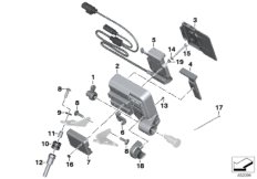 System nawigacji, przygotowanie (65_2708) dla BMW R 1200 GS 17 (0A51, 0A61) USA