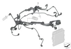 Wiązka kabli czujników silnika, moduł 2 (12_2505) dla BMW Z4 G29 Z4 M40i Roa USA