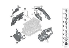 Akustyka silnika (11_7792) dla BMW 5' G30 530iX Lim ECE