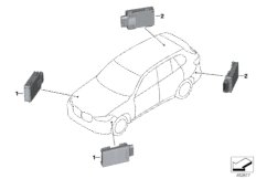 Czujnik radarowy bliskiego zasięgu (66_0503) dla BMW X7 G07 X7 40iX SAV USA