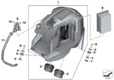 Tłumik szmerów ssania-elementy dod. (13_2140) dla BMW F 800 GT 17 (0B53, 0B63) USA
