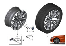 BMW k.st.lekki Double Spoke 790M - 18” (36_2548) dla BMW 3' G20 M340iX Lim USA