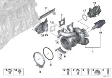 Turbosprężarka ze smarowaniem (11_7807) dla BMW Z4 G29 Z4 M40i Roa ECE