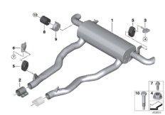 Układ wydechowy tylny (18_1540) dla BMW 8' G15 840dX Cou ECE