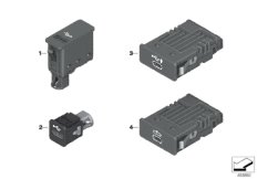 Gniazdo USB/AUX-IN (84_1183) dla BMW i i3 I01 i3 94Ah Rex Meg USA