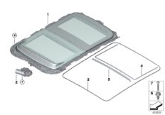 Dach panoramiczny elektryczny (54_0485) dla MINI F56 One D 3-drzwiowy ECE
