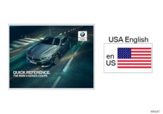 Quick Reference Card G15 (01_1616) dla BMW 8' G15 840i Cou USA