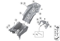 Wspornik tylnej części motocykla (46_2149) dla BMW S 1000 RR 19 (0E21, 0E23) USA