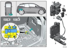 Zintegrowany moduł zasilania Z11 (61_3529) dla BMW i i3 I01 LCI i3 120Ah Rex Meg USA