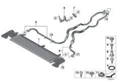 Chłodn. ol. siln./Przew. chłodn. oleju (17_1404) dla BMW 3' G20 M340i Lim USA